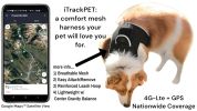 Universal GPS Dog Tracker Collar Clipped Rechargeable Mini Pet Tracking Device Size:L