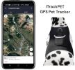 Universal GPS Dog Tracker Collar Clipped Rechargeable Mini Pet Tracking Device Size:L