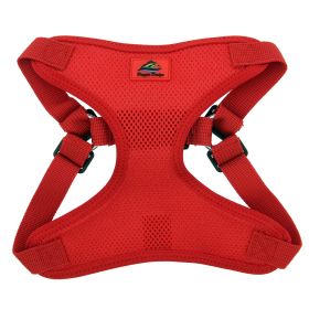 Wrap and Snap Choke Free Dog Harness by Doggie Design (Color: Flame Red, size: X-Small)