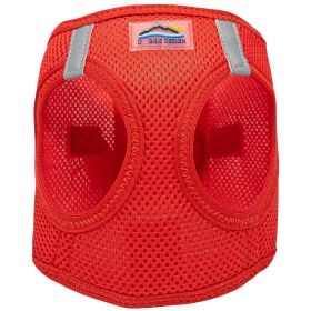 American River Solid Ultra Choke Free Dog Harness (Color: Red, size: large)