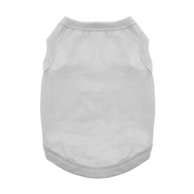 Cotton Dog Tank (Color: Glacier Gray, size: 2X-Large)