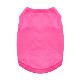 Cotton Dog Tank (Color: Raspberry Sorbet, size: X-Large)