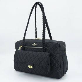 Porsha Dog Carrier (Color: Black)