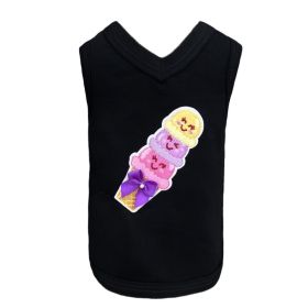 Sweet Savory Dog Tank (Color: Black, size: XXS)